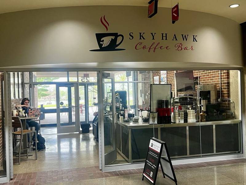 The Skyhawk Coffee Bar is located at Sauk Valley Community College in Dixon.