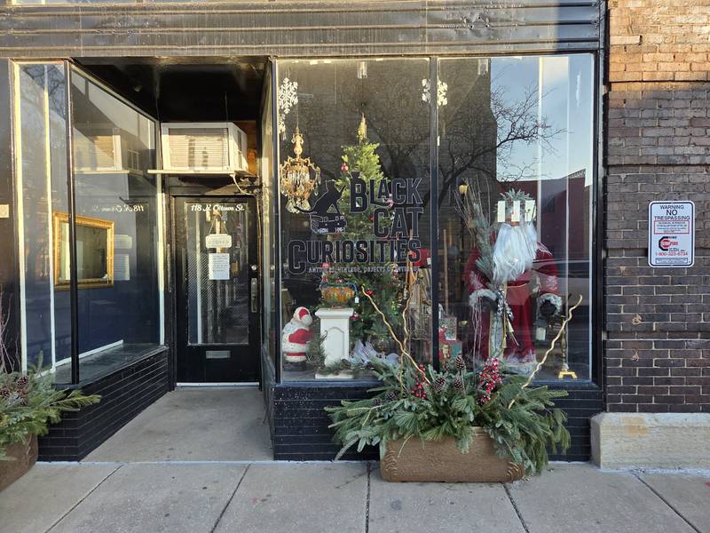 Black Cat Curiosities at 118 N. Ottawa St. in Joliet, is seen on Tuesday, December 16, 2025.