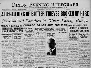 March 9 historical covers: Alleged Ring of Butter Thieves Broken Up Here