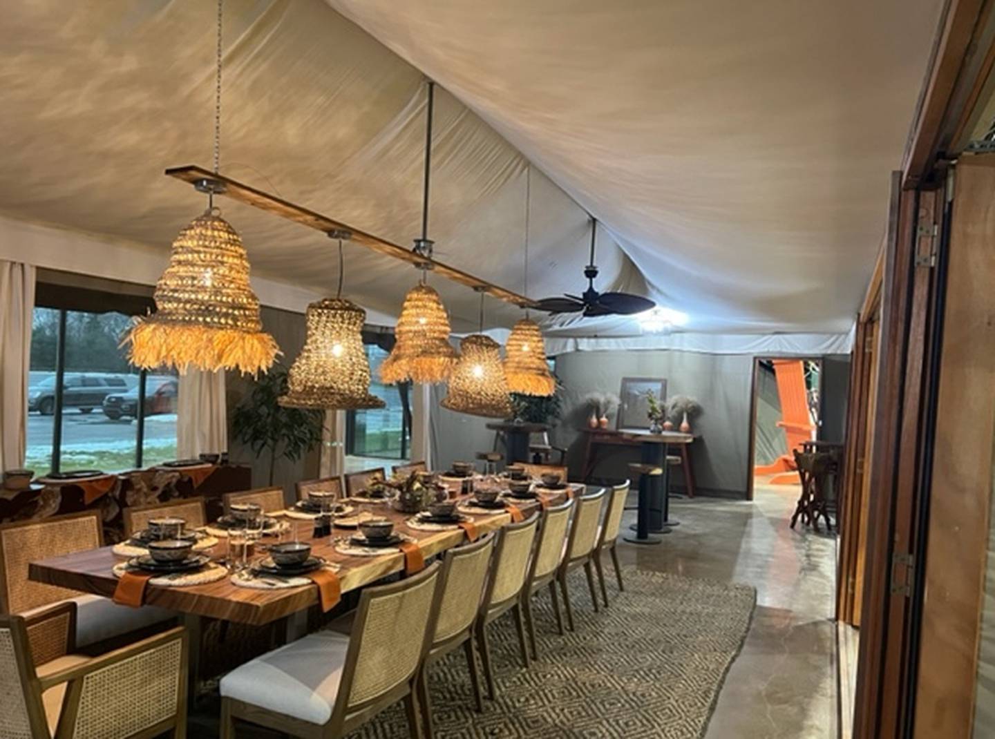 Safari style glamping tents will be offered for rent at Fox Bluff, an RV resort and vacation cottage at 8045 Van Emmon Road, formerly Hide-A-Way Lakes. (photo provided)