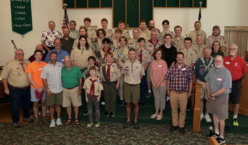 Boy Scout Troop 7 of Elburn celebrated their 100th Anniversary on Sunday, Sept. 15, 2024 at the Community Congregational Church in Elburn.