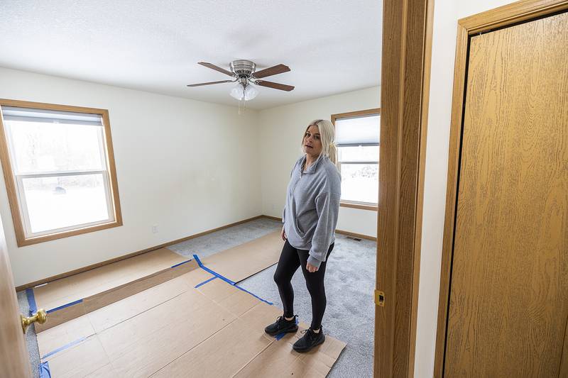 Megin Steeb leads a tour of her new Habitat for Humanity home Sunday, Dec. 22, 2024. Dixon Habitat dedicated their 32nd home in 32 years.