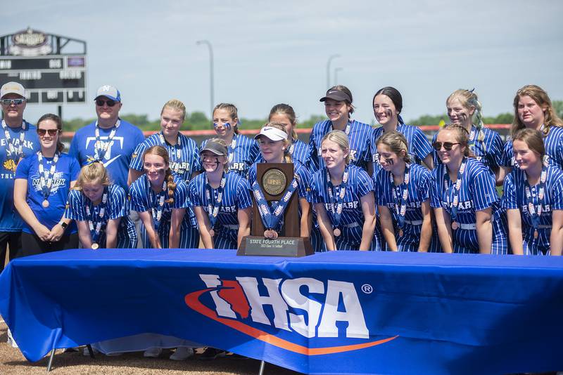 The Newark Norsemen took 4th place in the IHSA Class 1A softball state tournament on Saturday, June 4, 2022