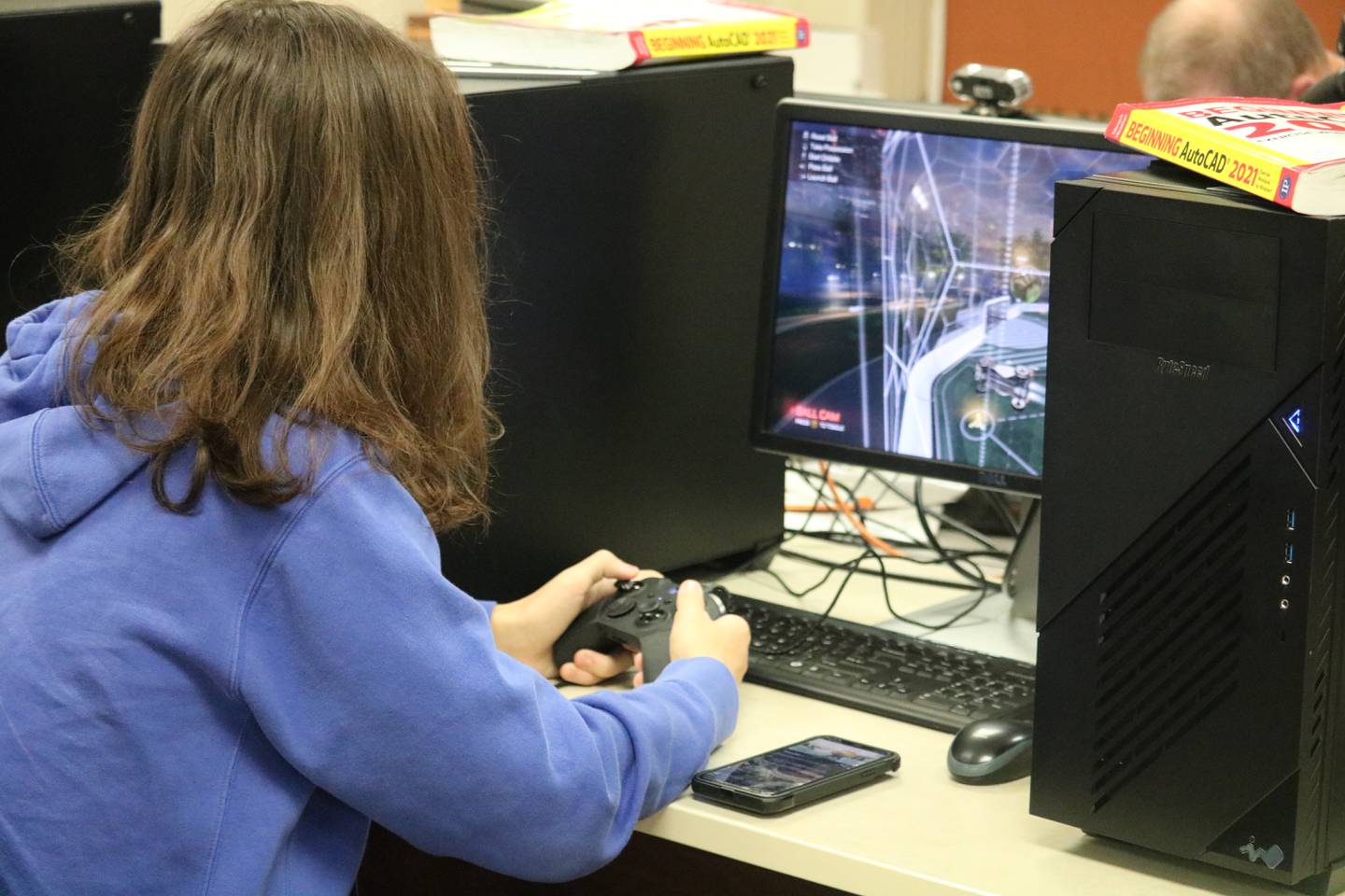 Sammy Walt is seen Monday, Nov. 28, 2022 taking part in the esports program at DeKalb High School.