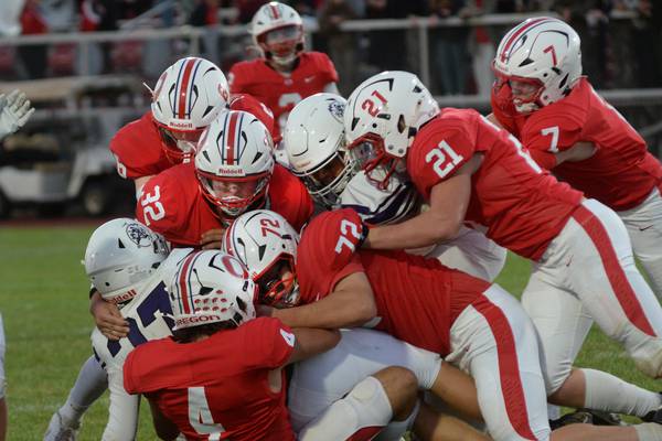 Photos: Oregon downs Rockford Lutheran 40-8 in Week 2 action
