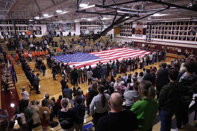 Lockport Township High School 10th Annual Veterans Night Celebration on Friday, Dec. 6, 2024.