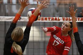 Photos: Huntley vs. Crystal Lake Central in FVC girls volleyball action