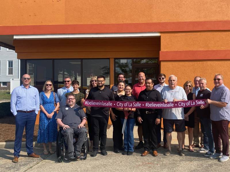 Tapatios Mexican Restaurant in La Salle celebrated its opening with a ribbon-cutting ceremony Tuesday with family, restaurant staff, and public officials.