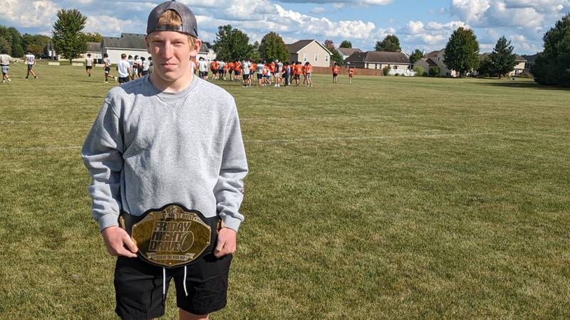 Friday Night Drive Team of the Week MVP Nolan Cline, Genoa-Kingston defensive back.