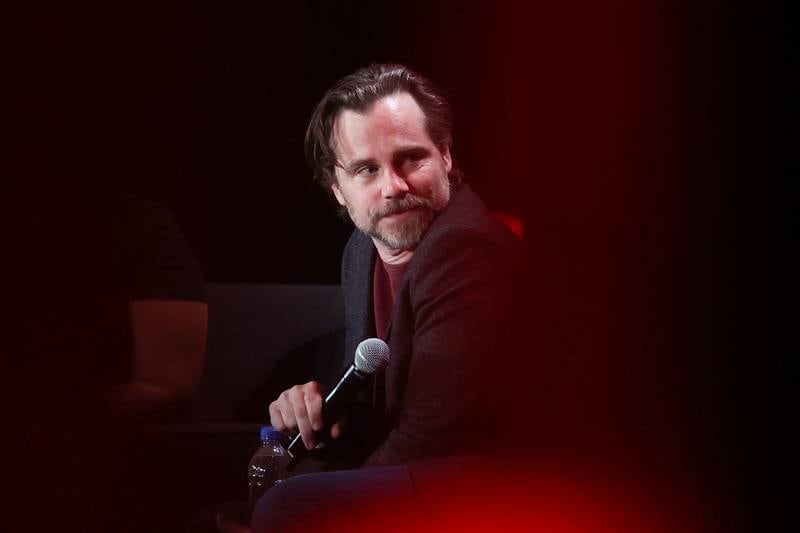 Actor Rider Strong, who played Shawn Hunter, speaks at the Boy Meets World 30th Anniversary cast panel at C2E2 Chicago Comic & Entertainment Expo on Friday, March 31, 2023 at McCormick Place in Chicago.