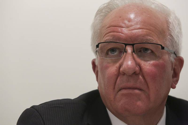 Sen. Pat McGuire on Wednesday, June 19, 2019, at Fountaindale Library in Bolingbrook, Ill. State representatives held a town hall for residents to inform them on progress made with the state budget, among other issues.