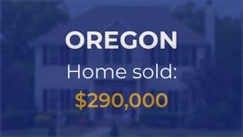 Single-family home sells for $290,000 in Oregon