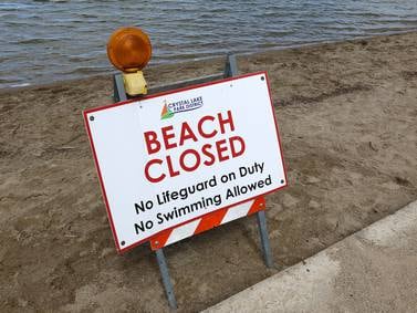 Beaches closed in Crystal Lake, Lake in the Hills, Wonder Lake on Friday due to high bacteria levels