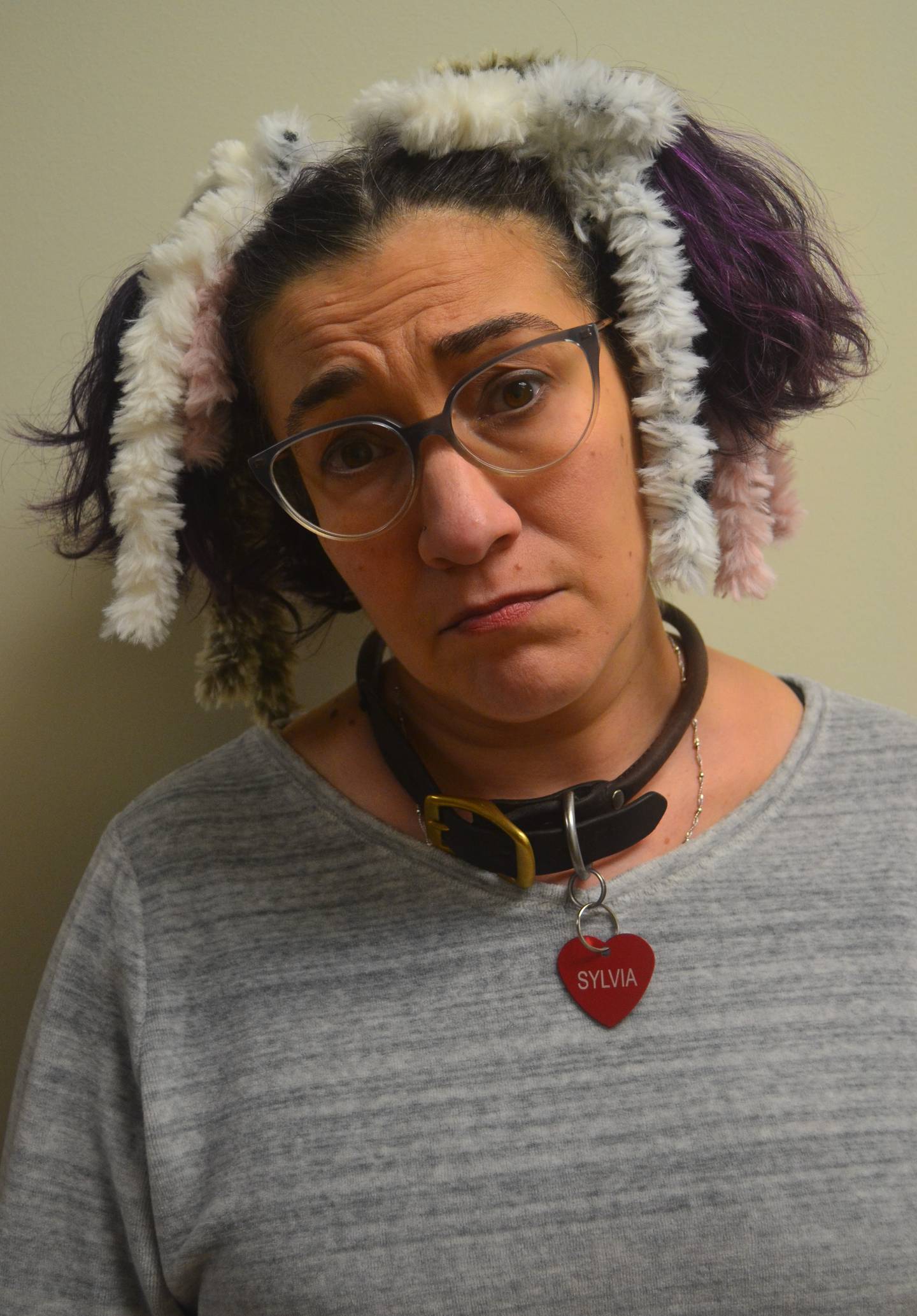 Elizabeth Dawson of Elgin as Sylvia in the play "Sylvia" by Elgin Theatre Company
