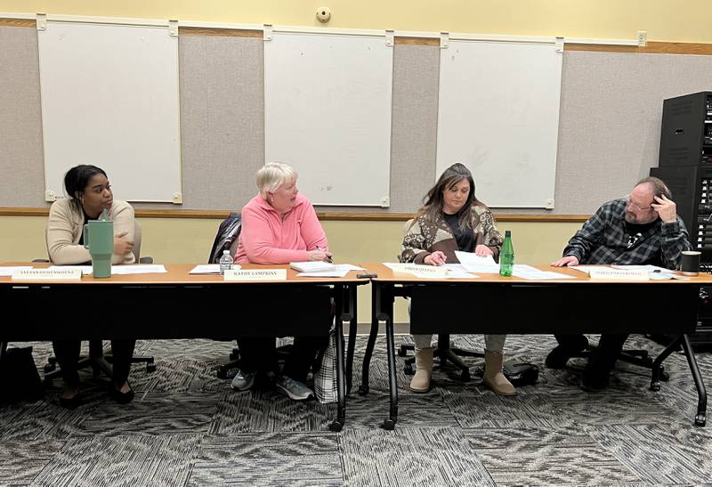 The four members of the ad-hoc nominating committee for the DeKalb County Rehabilitation and Nursing Center oversight board met for the first time on Feb. 8, 2024, to discuss the 21 applications the county has received for the five remaining positions on the board designated for public individuals.