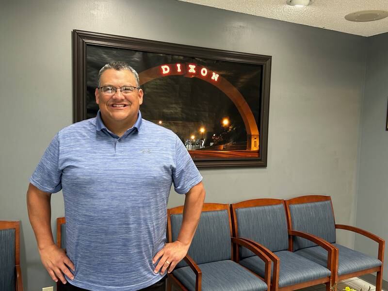 Sam Ramirez is shown at the office that houses River Country 101.7 FM on Tuesday, July 9, 2024. Ramirez will mark his 30th anniversary with the Dixon radio station with an on-air celebration from 6-10 a.m. Thursday, July 11, 2024.