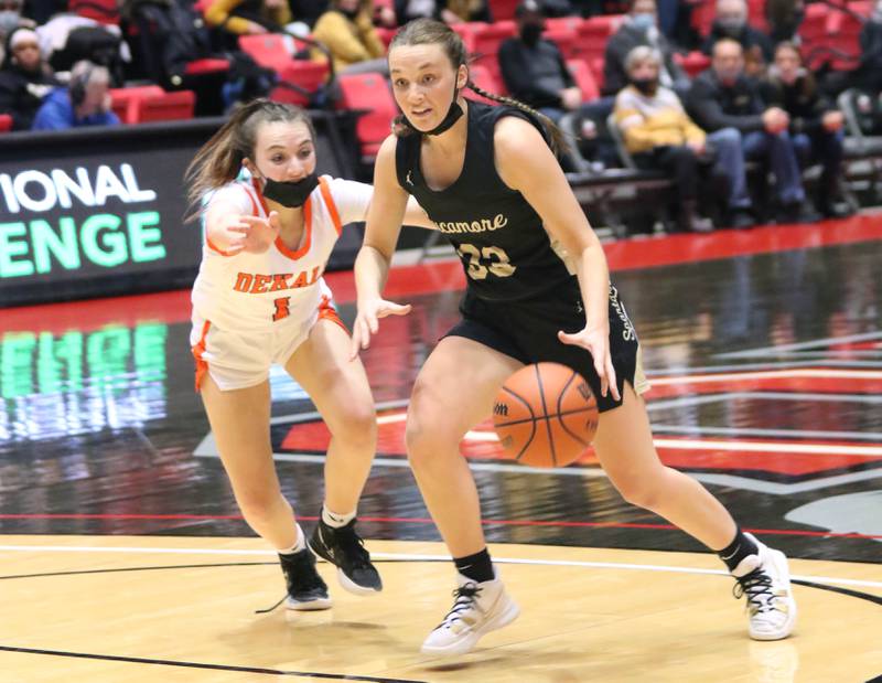 DeKalb Sycamore during the First National Challenge Friday, Jan. 28, 2022, at The Convocation Center on the campus of Northern Illinois University in DeKalb.