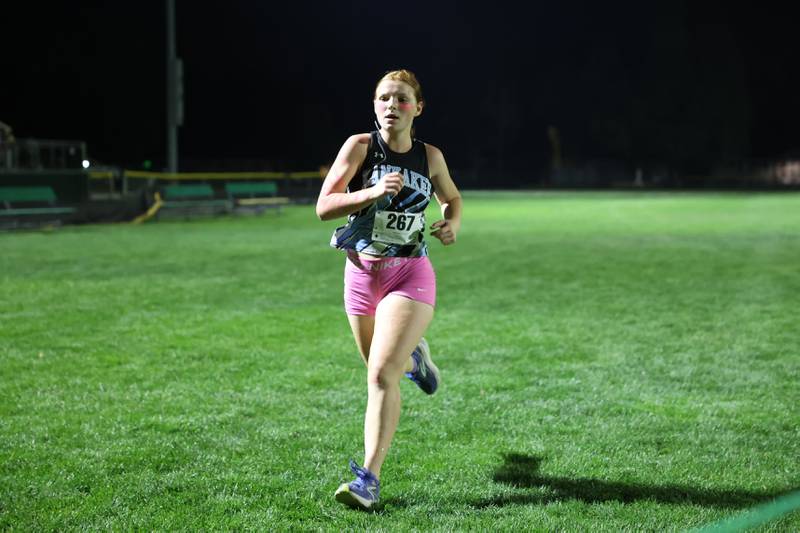 Kankakee's runs during the All-City cross country meet at Bishop McNamara on Wednesday, Sept. 17, 2025.