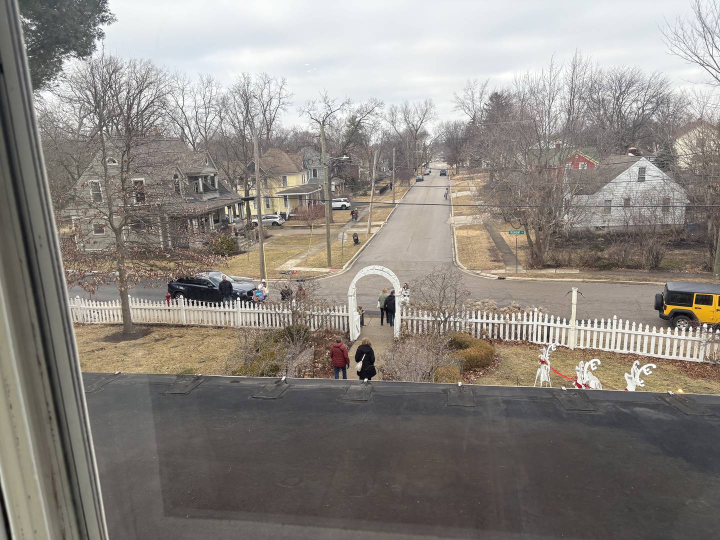 Visitors photograph the Cherry Tree Inn Sunday, Feb. 2, 2025 in Woodstock.