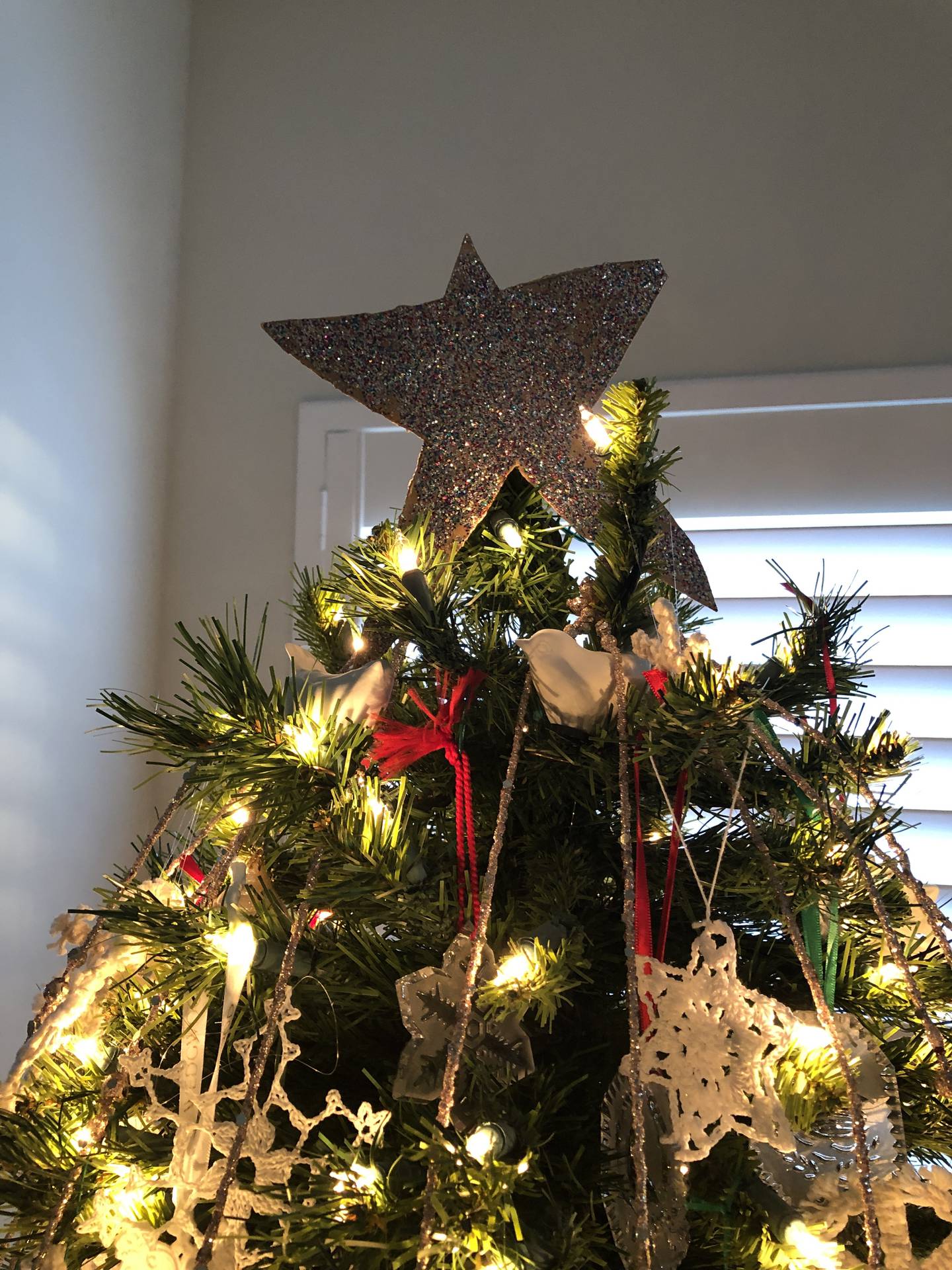 An image of a Christmas tree star from Barbara Carow.