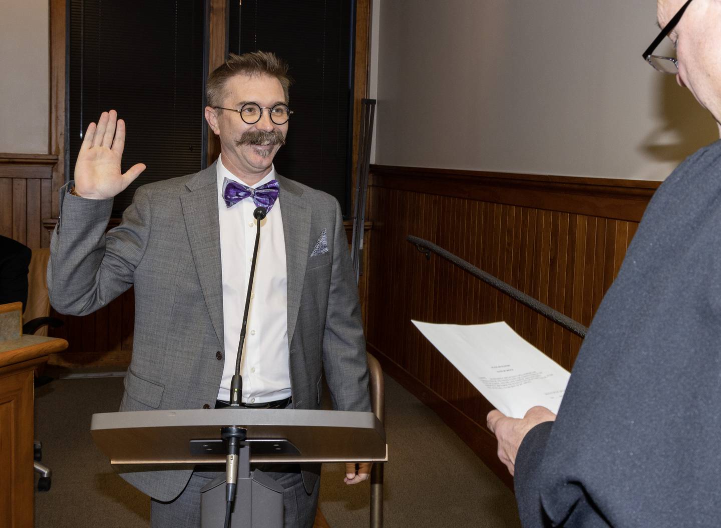 Robert Hasty is sworn in Tuesday, May 2, 2023, as Ottawa's new mayor.