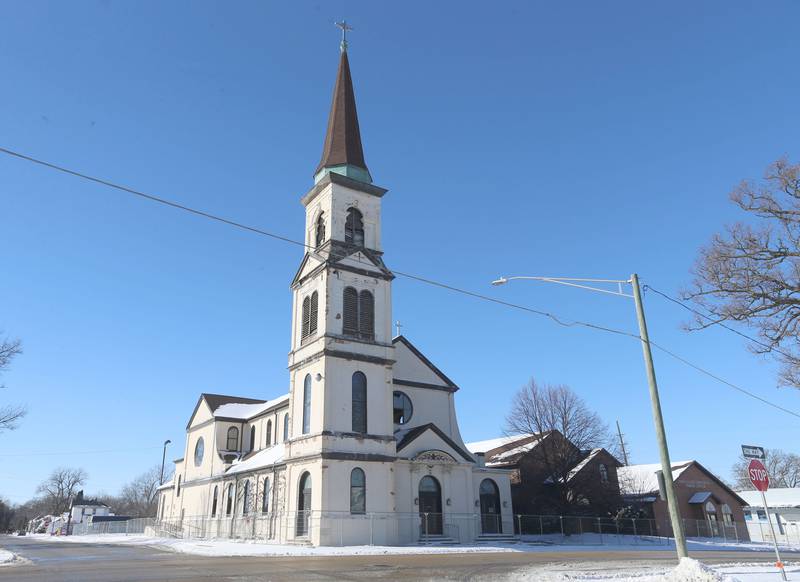 A view of the old Immaculate Conception Catholic Church on Monday, Jan. 26, 2026 in Streator. Last August, The Streator City Council approved a TIF Redevelopment Agreement with Beck Oil Company to open a gas station with a car wash in the 400 block of North Park Street. Crews will be demolishing the Immaculate Conception Catholic Church next month. The church held its last service in 2010.