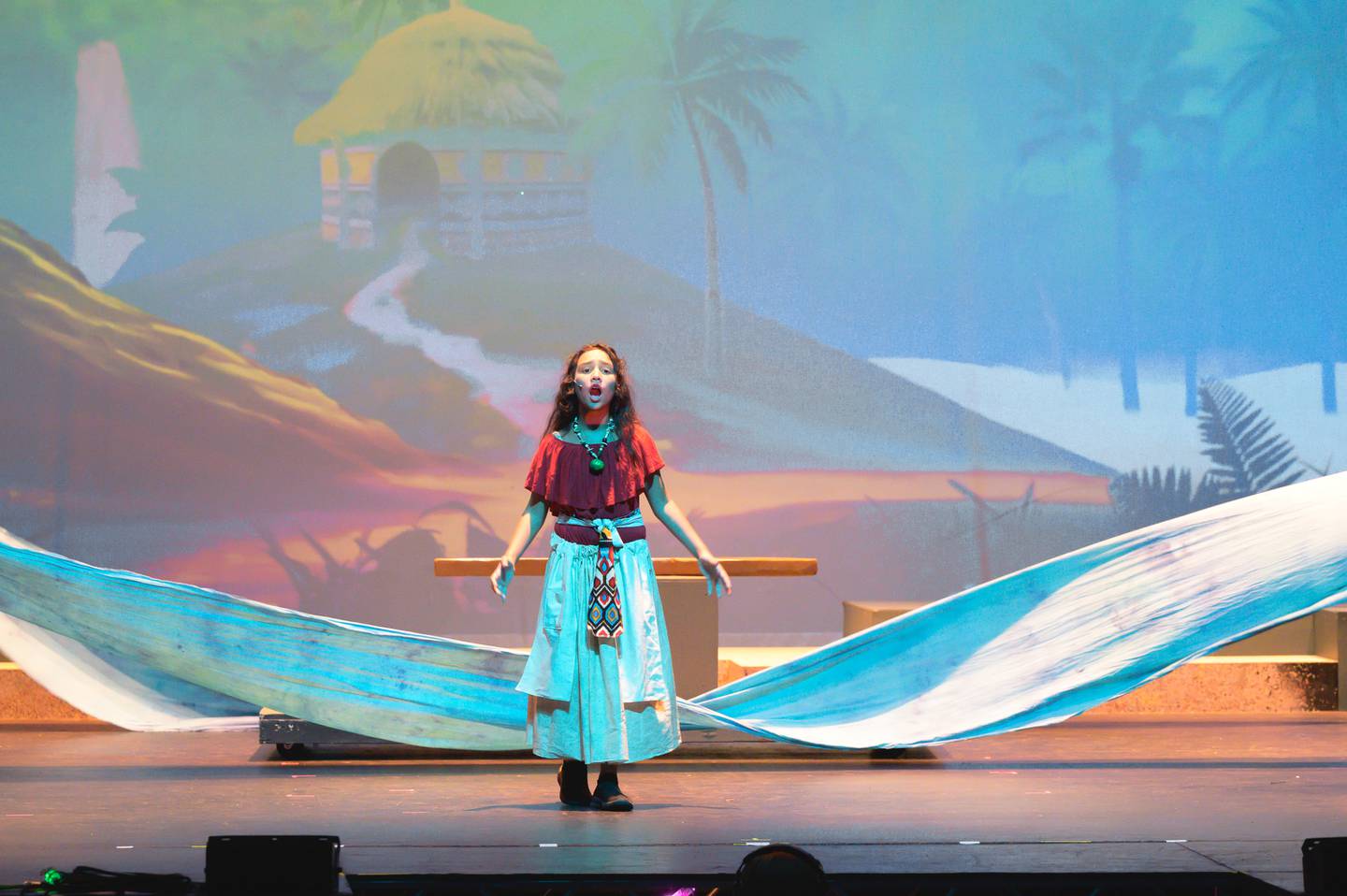 Raue Center School for the Arts' 2024 production of "Moana Jr."