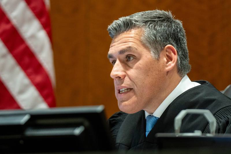 FILE - Fourth District Court Judge Tony Graf presides over a hearing for Tyler Robinson, who is accused of fatally shooting Charlie Kirk, Thursday, Dec. 11, 2025, in Provo, Utah. (Rick Egan/The Salt Lake Tribune via AP, Pool, File)