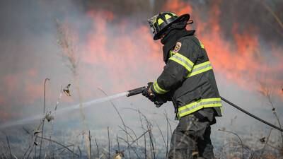 ‘Controlled’ burn in Woodstock gets out of control, scorches 10 acres; flames came within 50 feet of homes