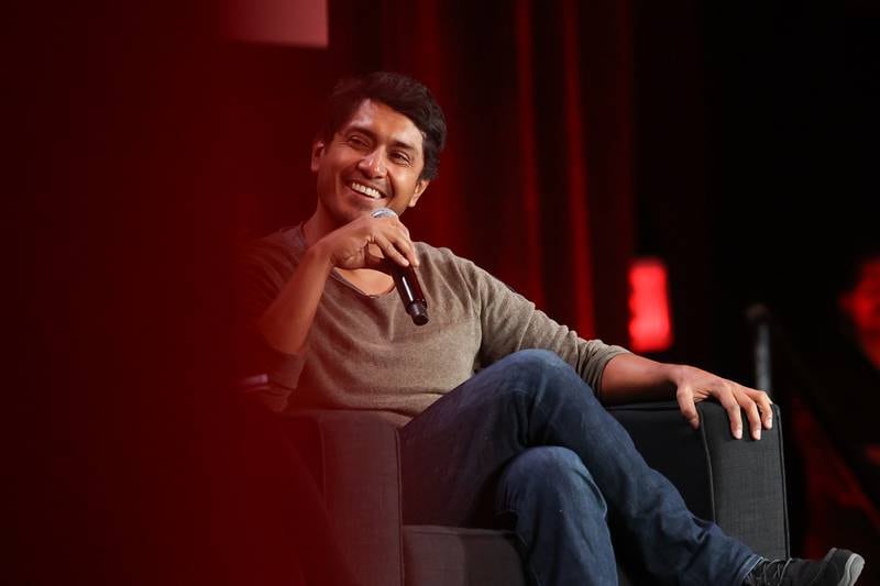 Actor Tenoch Huerta, who plays Namor from the movie Black Panther, sits down for a Q&A at C2E2 Chicago Comic & Entertainment Expo on Sunday, April 2, 2023 at McCormick Place in Chicago.