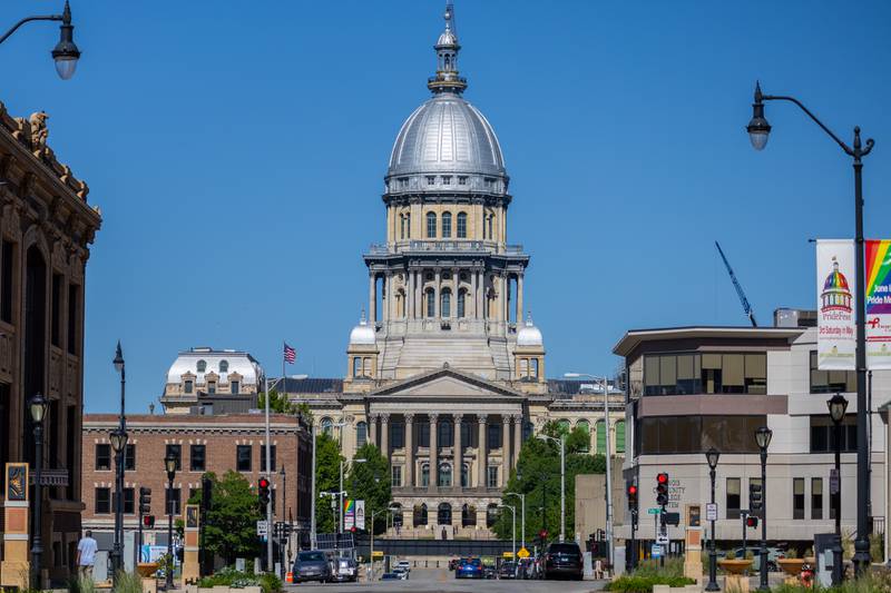 The Illinois State Capitol is pictured in Springfield.