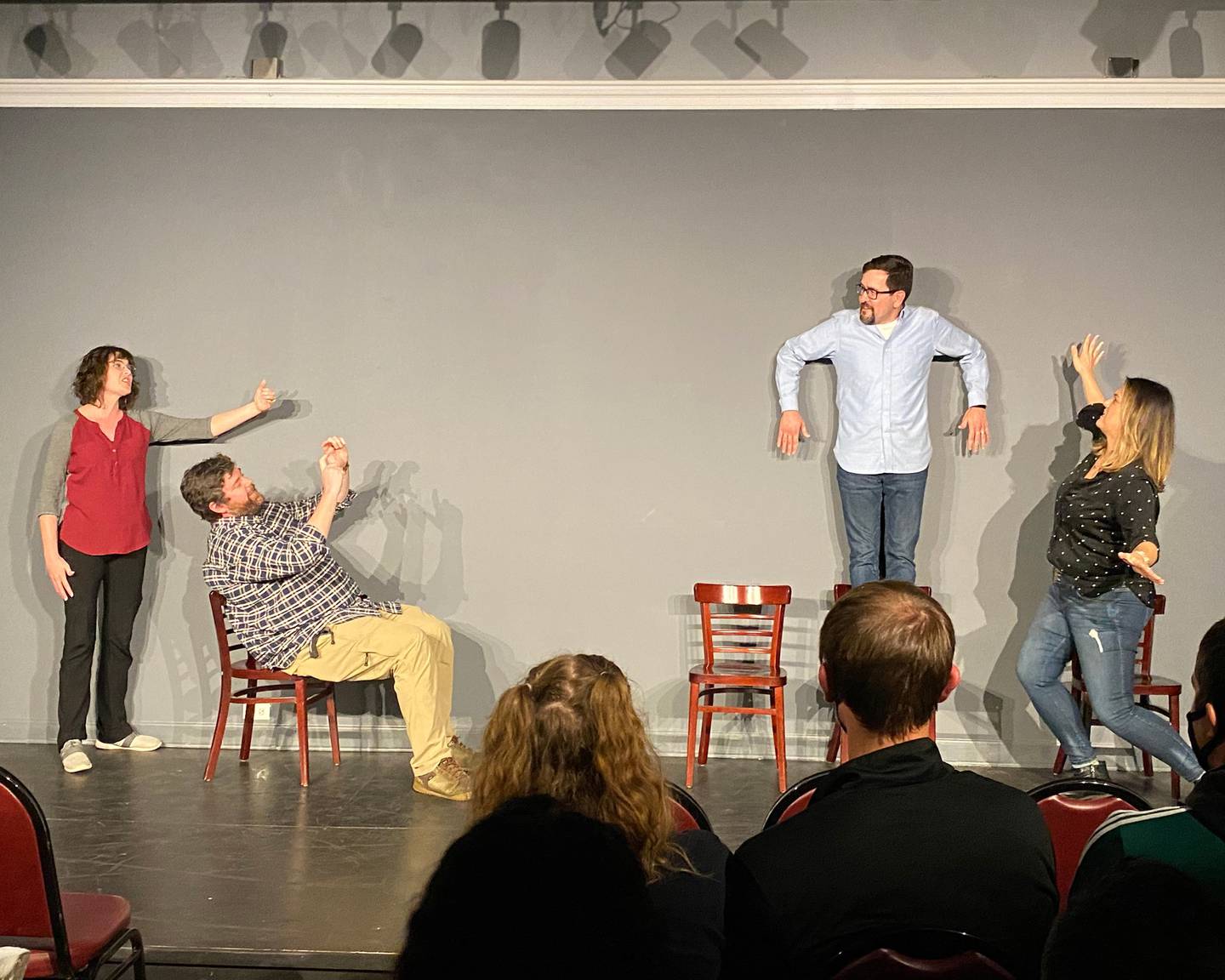 A team performs at Westside Improv in downtown Wheaton.