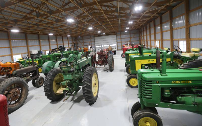 Over 30 tractors were up for bid during the Pat and Sharon Broeren auction on Saturday, Dec. 13, 2025 at Dahl Real Estate Auctions and Appraisals in Walnut. The Broeren's road the tractors during the Walnut 4th of July parade every year. Pat passed away in June of this year at age 84 and Sharon died in 2023 at age 81. Pat cherished his tractor collection. The collection consisted of 33 tractors that were auctioned off.