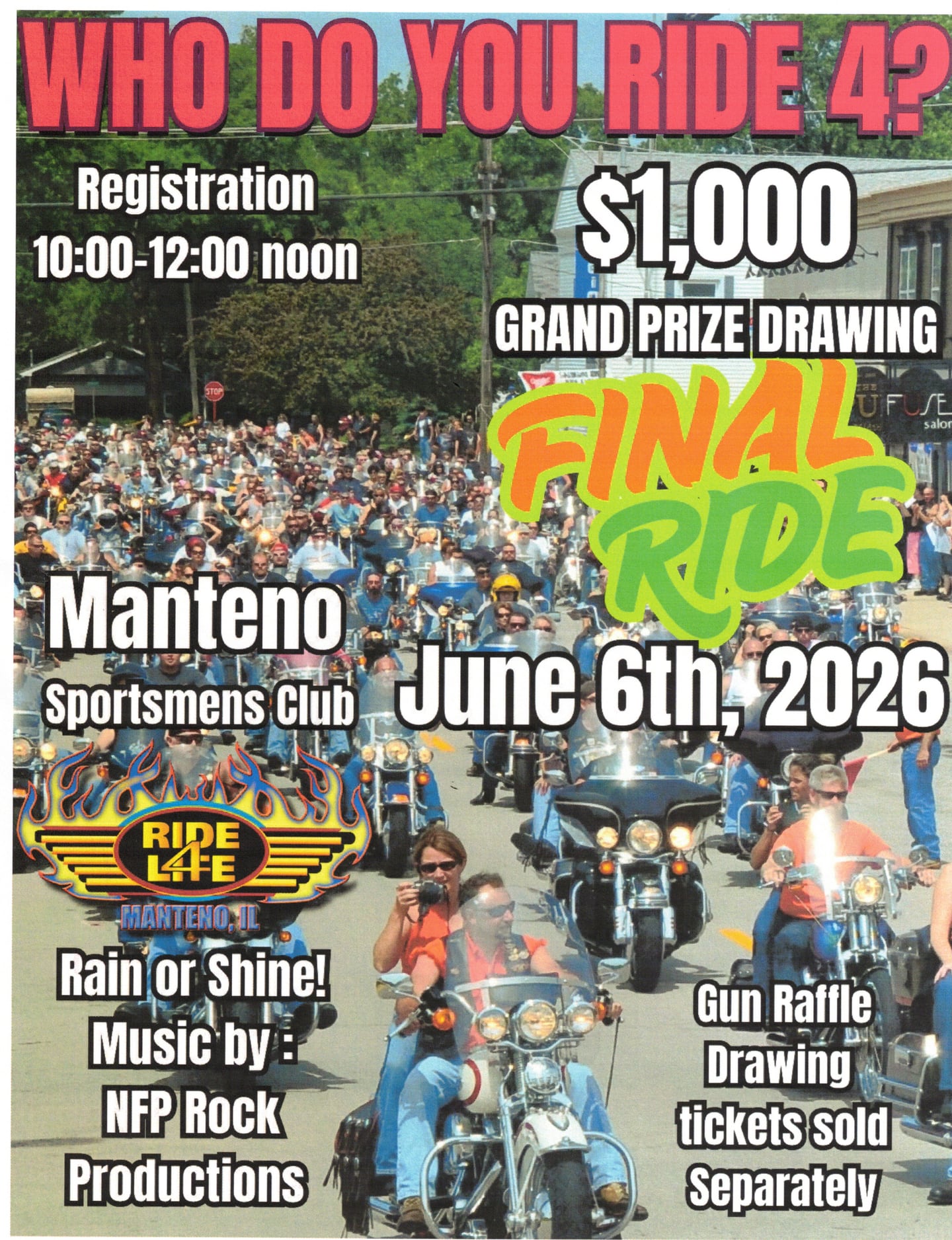 Ride4Life final ride flier