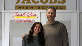 ‘Care about yourself’: Jacobs High School student spotlights a teacher who has inspired her