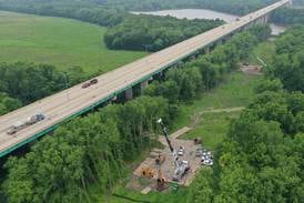 Photos: Expansion joint repair work on Interstate 39 bridge near La Salle 