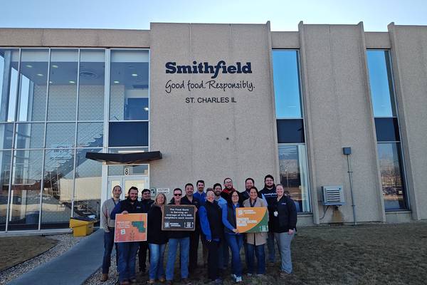6½ tons of salami gifted to food bank by Smithfield in St. Charles
