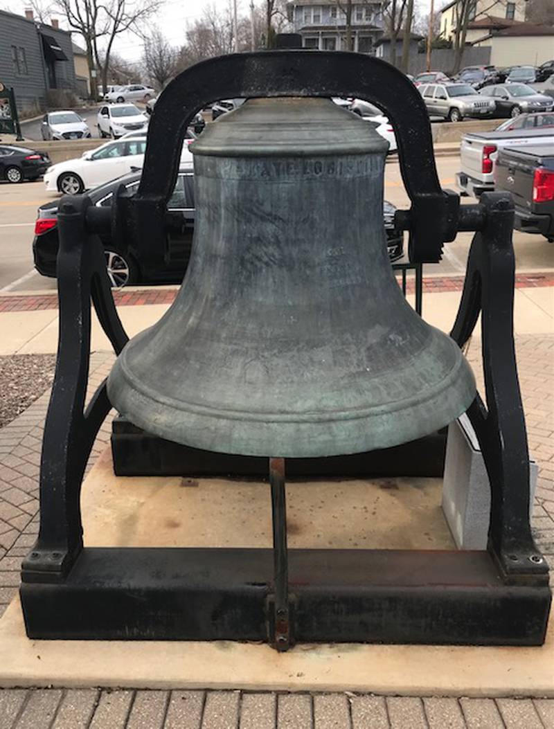 The large Wild Rose Bell at the St. Charles History Museum will ring 75 times on Saturday in celebration of the 75th anniversary of the St. Charles Kiwanis Club.