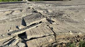 Pavement buckle causes detour on Route 2 for second day in a row