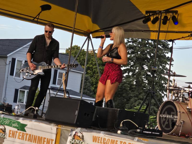 The Alika Arlynn Band perform Saturday, Sept. 21, 2024, at Seneca Days.
