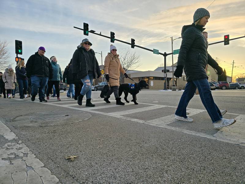 More than 100 participated Saturday, Feb. 22, 2025, in the Coldest Night of the Year Walk fundraiser in downtown Ottawa to benefit the Illinois Valley to Deliver Shelter.