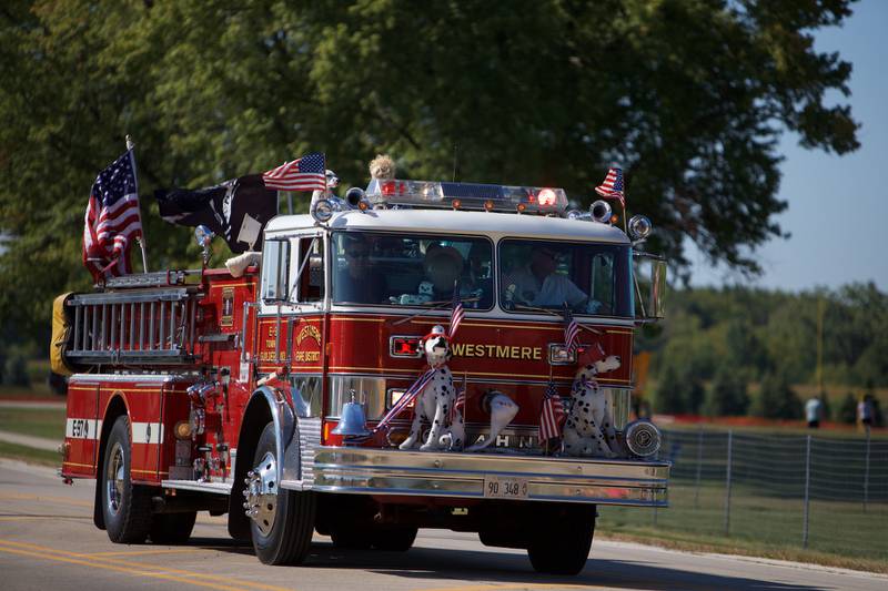 Westmere Fire Department at the Summer Sunset Festival Parade on Saturday, Sept. 2, 2023, in Lake in the Hills.
