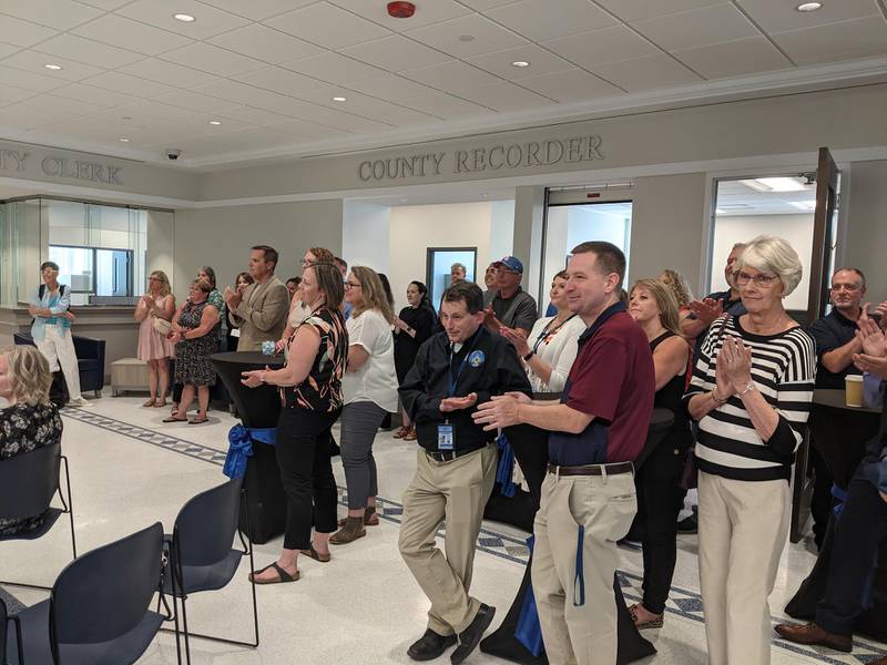 A ribbon-cutting ceremony was held June 18 for the new Kendall County Office Building II. The building is the new home for the clerk, recorder and elections offices.