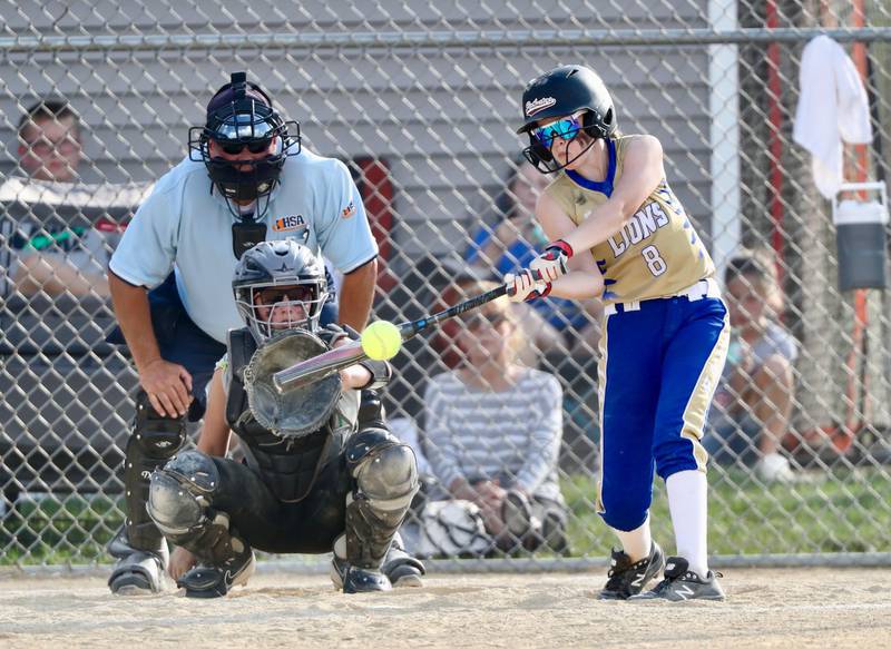 Princeton Logan's Piper Hansen takes her cuts in Thursday's season opener.