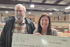 Zion UCC donates $2,500 to Illinois Valley Food Pantry