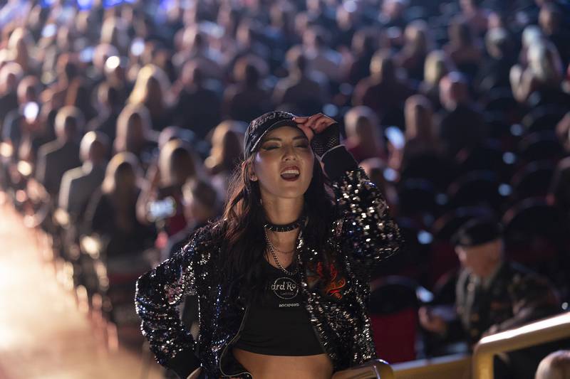 Dancers perform Thursday, Aug. 29, 2024, during the opening of the Hard Rock Casino Rockford.