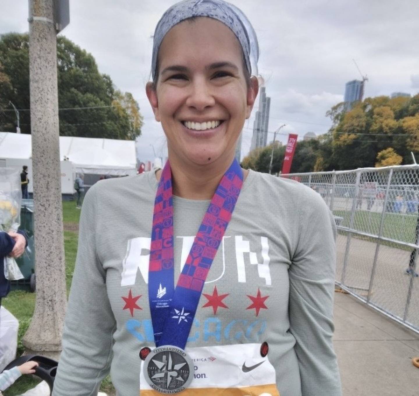 Paula Pacey has run the Chicago Marathon but hasn't been doing any competitive running this year, as she's due to give birth in October.