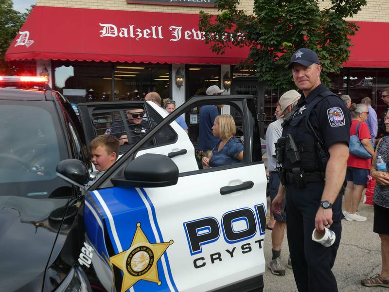 Crystal Lake's National Night Out event on Thursday, August 4, 2022, included food trucks, live music, first responder vehicles, and a dunk tank. The event is a great way to foster positive public outreach, said Illinois State Police Sgt. Aldo Schumann.