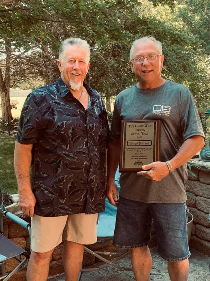 Daryel Petersen was awarded the 2022 Larry Wilt Citizen of the Year Award on Saturday, June 18.