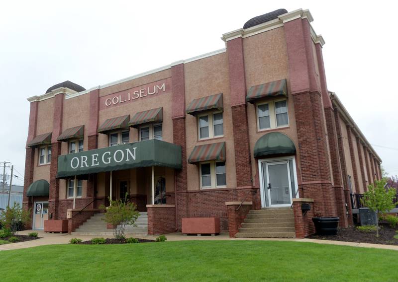 The Coliseum Museum of Art, Antiques, and Americana (CMAAA) is located on the southwest corner of Franklin Street and N. Fourth Street (Illinois 2) in downtown Oregon.